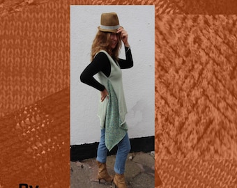 Cool Mint Smock Top Machine Knitting Pattern