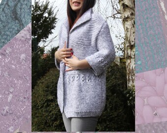 Pebbles Jacket Hand Knitting Pattern