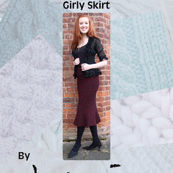 Girly Skirt Hand Knitting Pattern