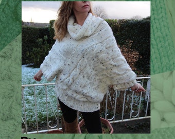 Schnee-Pullover Handstrickmuster