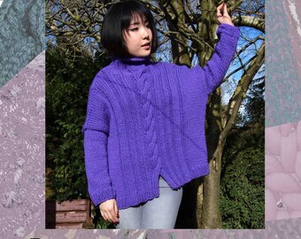 Forget-Me-Not Jumper Hand Knitting Pattern