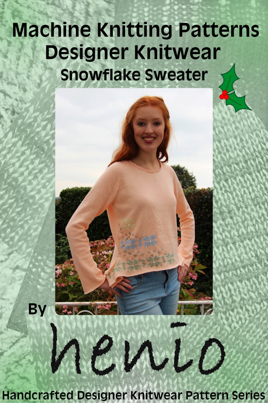 Snowflake Sweater Christmas Machine Knitting Pattern - Etsy
