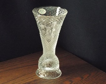 Vintage Avon Reversible Clear Glass Votive Candleholder; Avon Collectible