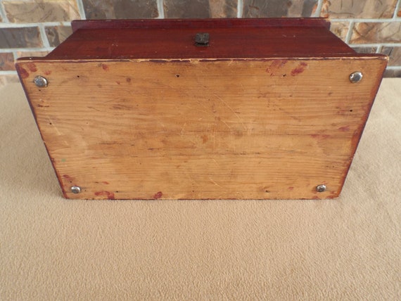 Vintage Wooden Jewelry Box with Sailing Ship; Sto… - image 10