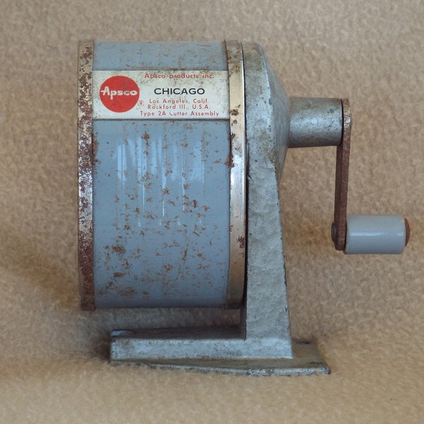 Vintage Apsco Products Inc Chicago Pencil Sharpener
