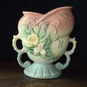 Antique Hull Pottery Wildflower Two-handled Vase