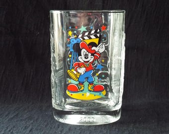 Vintage Disney Mickey Mouse Collectible Glass Tumbler