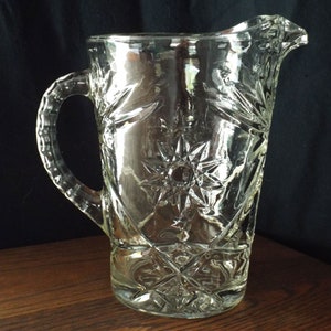Anchor Hocking Prescut Clear Pitcher with Pour Spout