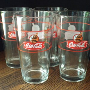 Vintage Collectible Coca-Cola Tumblers; Collectible Coke Glasses