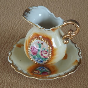 Vintage Enesco Japan Miniature Pitcher and Basin