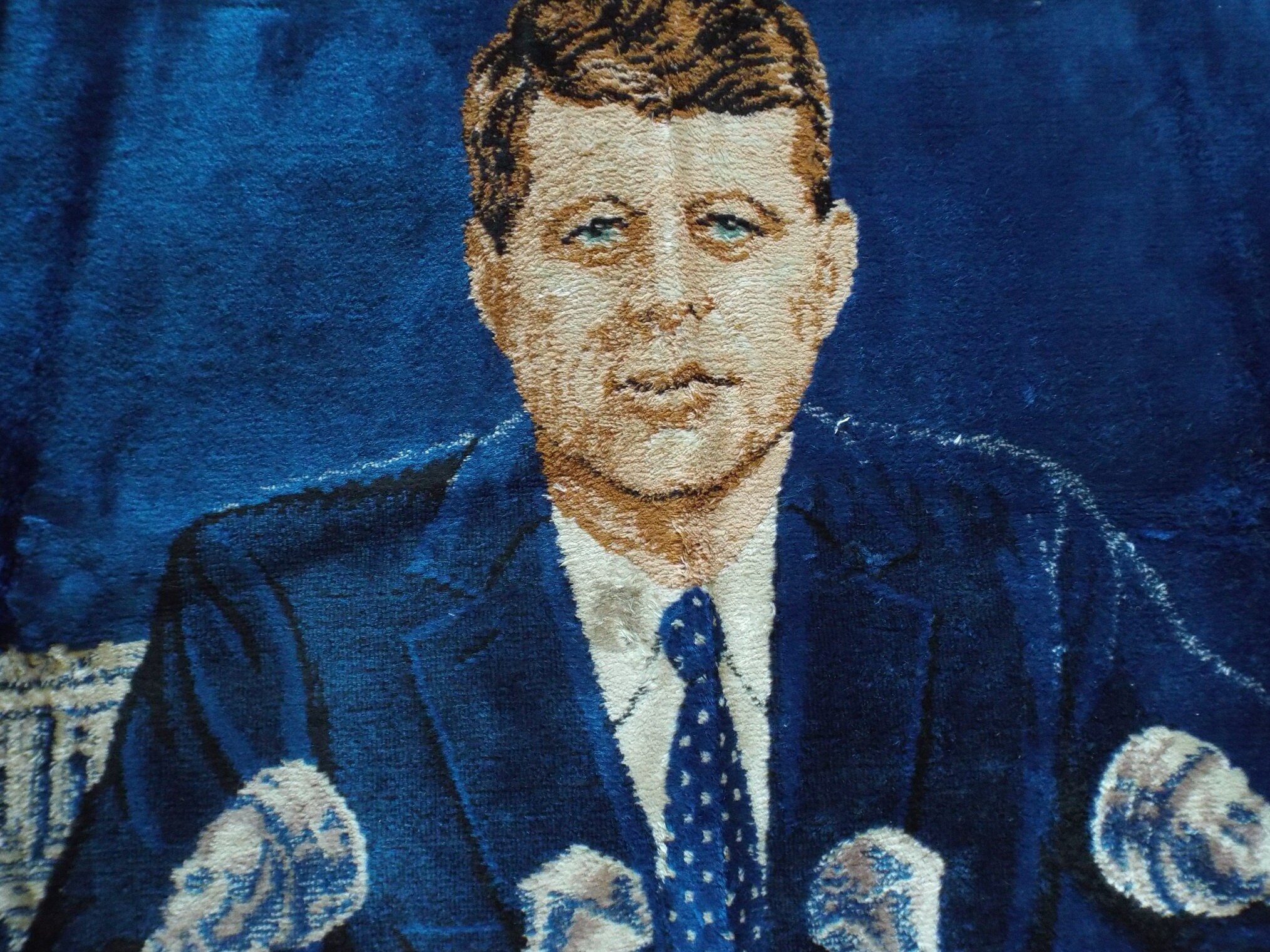 John F. Kennedy Wall Hanging JFK Tapestry Kennedy Rug Etsy