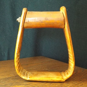 Antique Wooden Horse Saddle Stirrup