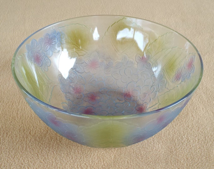 KIG Indonesia Colored Frosted Glass Salad Bowl Serving Bowl Etsy