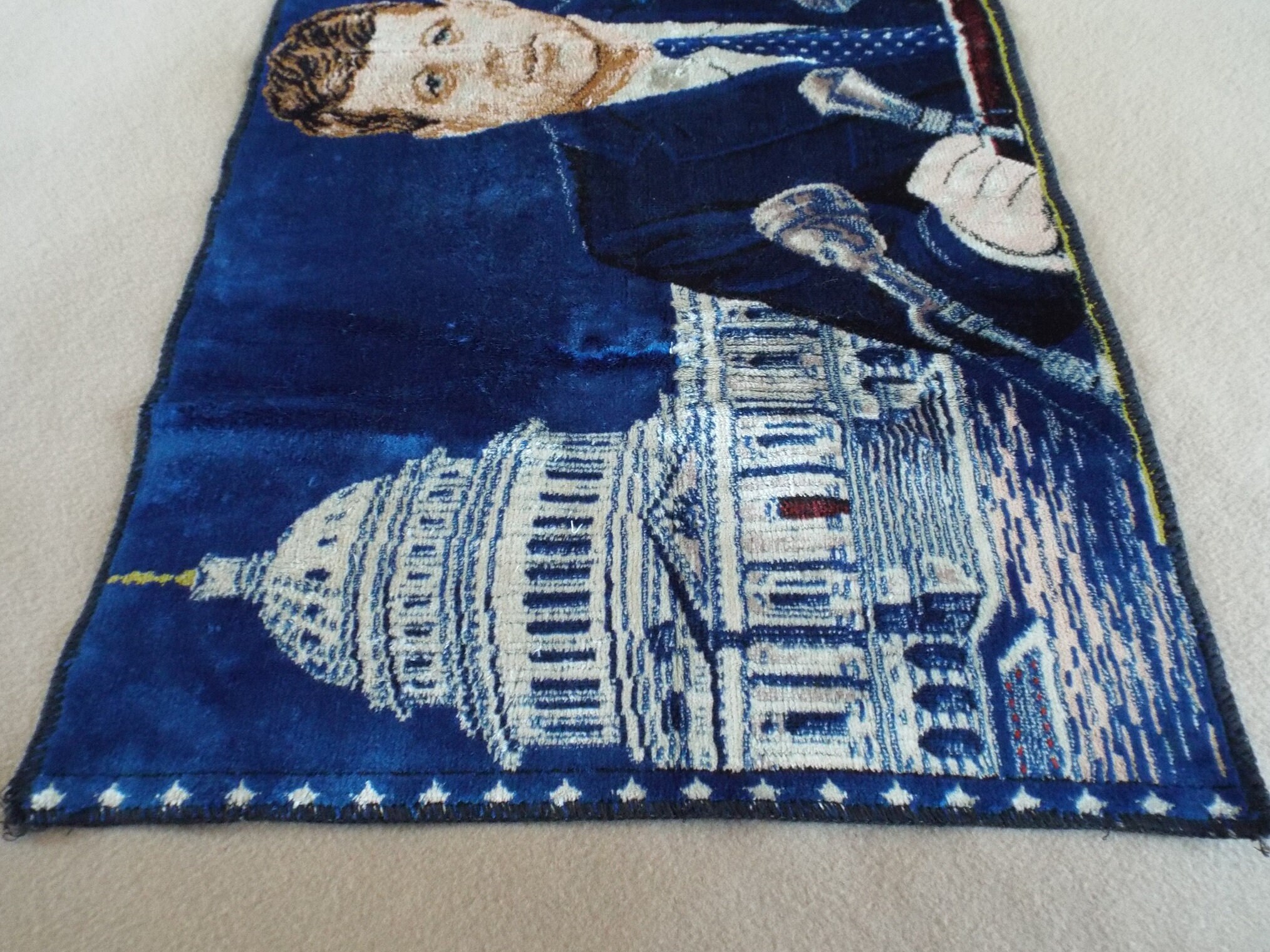 John F. Kennedy Wall Hanging JFK Tapestry Kennedy Rug Etsy