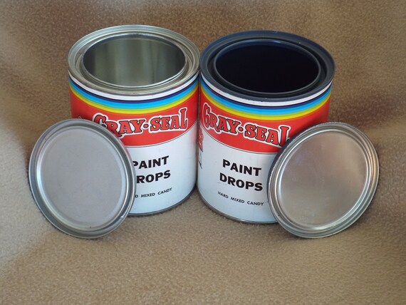 Vintage Advertising Gray Seal Paint Decorative Tin Vintage Etsy
