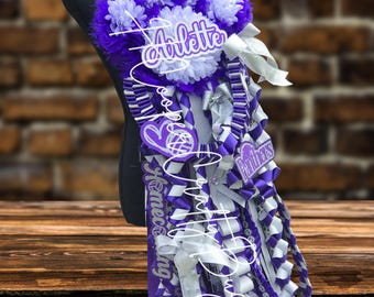 Custom Paw Print homecoming mum, Mega homecoming mum. deluxe homecoming mum