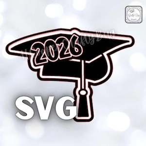 Descarga instantánea del SVG "Student 2026" para recortar para mamás en el regreso a casa; birrete de graduación. ¡Solo diseño digital! ¡No es un artículo físico! ¡No personalizable!