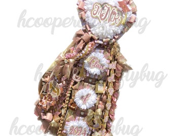 Mega Triple Homecoming mum; Heart shaped homecoming mum; senior homecoming mum; deluxe homecoming mum