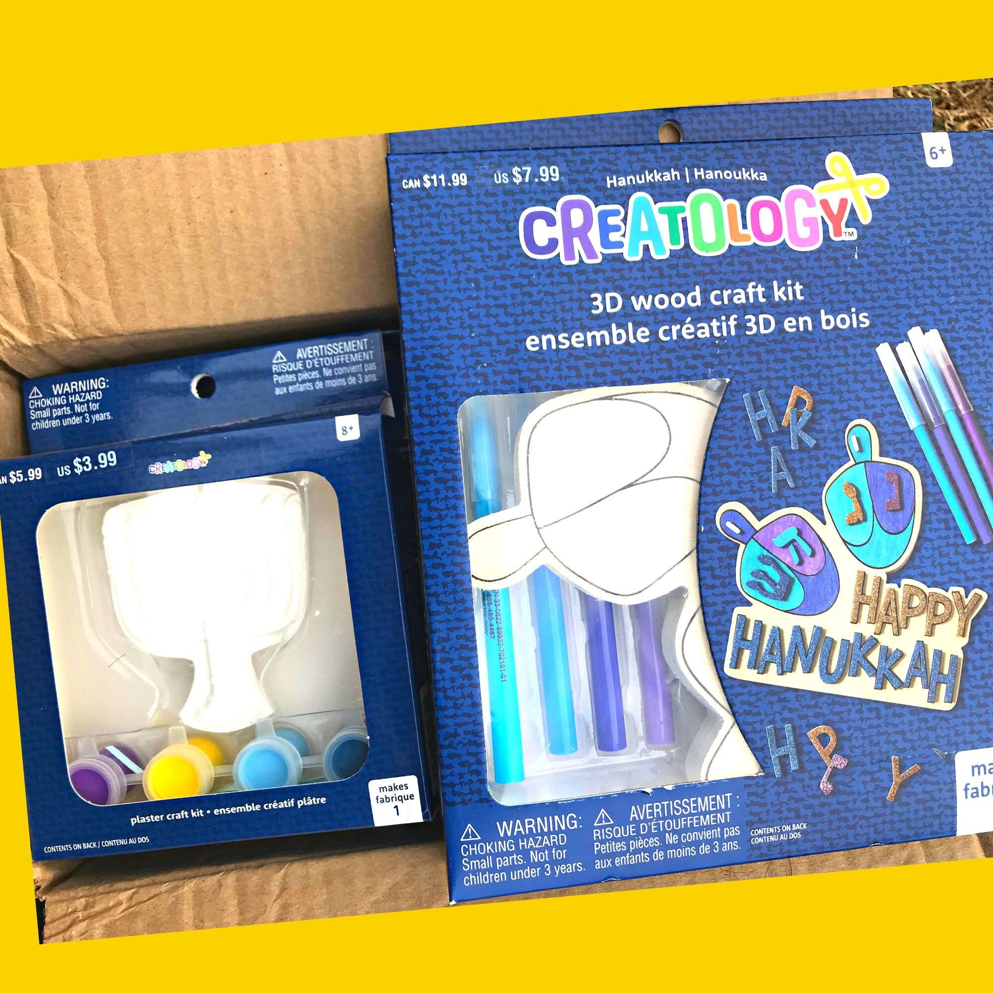 Chanukah Oil Pitcher Magic Foil Craft Kit, Hanukkah Arts and Craft Project