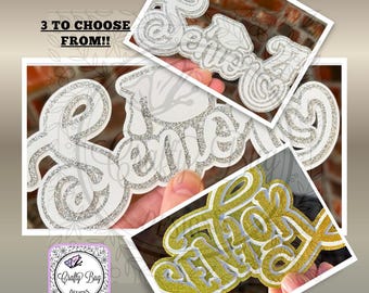 Custom ORDER Senior 2027 Cutouts; for homecoming mums; graduation leis & party decor