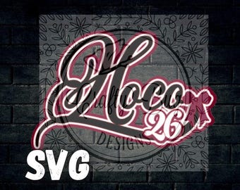 Hoco 26 SVG File for Homecoming Mum Cutouts (Digital Download)