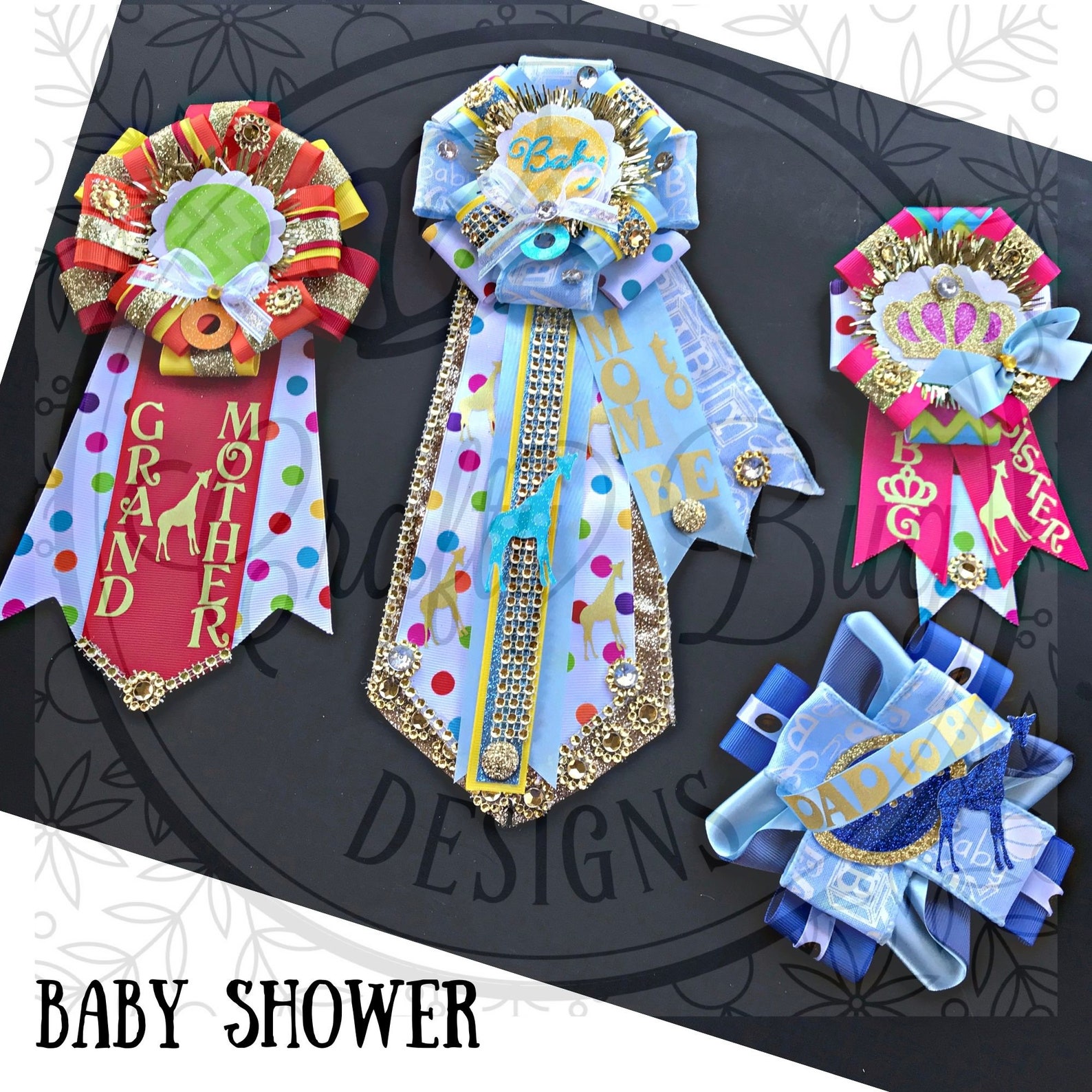 Custom Ribbon Pin, Personalized Corsage, Graduation, Birthday - Etsy