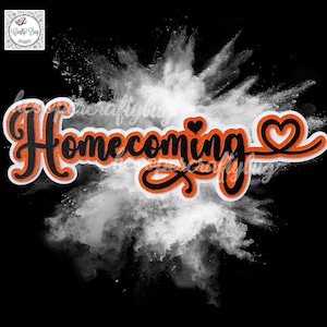 Homecoming custom order cutout; homecoming mum supplies