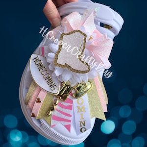 Custom Order Croc Mum! Shoe Mum; homecoming mum shoe mum; custom homecoming mums. **SOLD out for homecoming dates 2025!