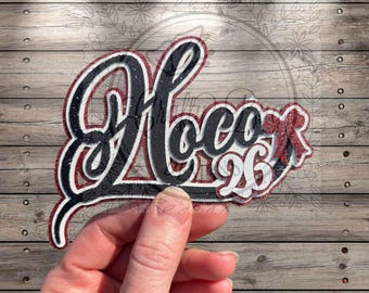 Custom ORDER Homecoming 2026 cutout; homecoming mum supplies