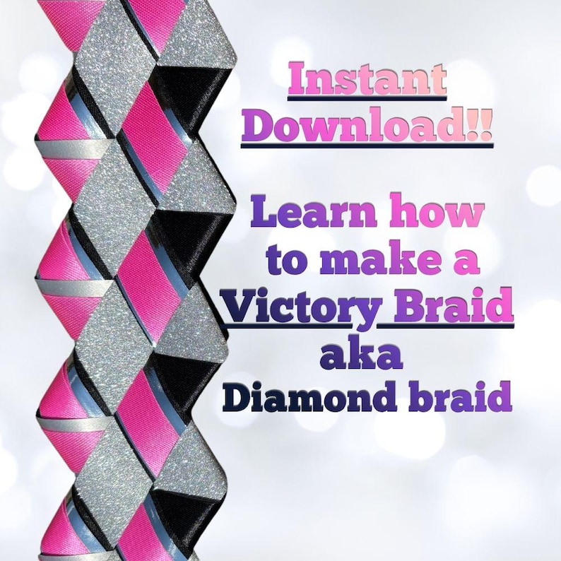 Victory Braid Tutorial Homecoming Mum Victory- Diamond Braid Tutorial – Diamond Braid How-to ...