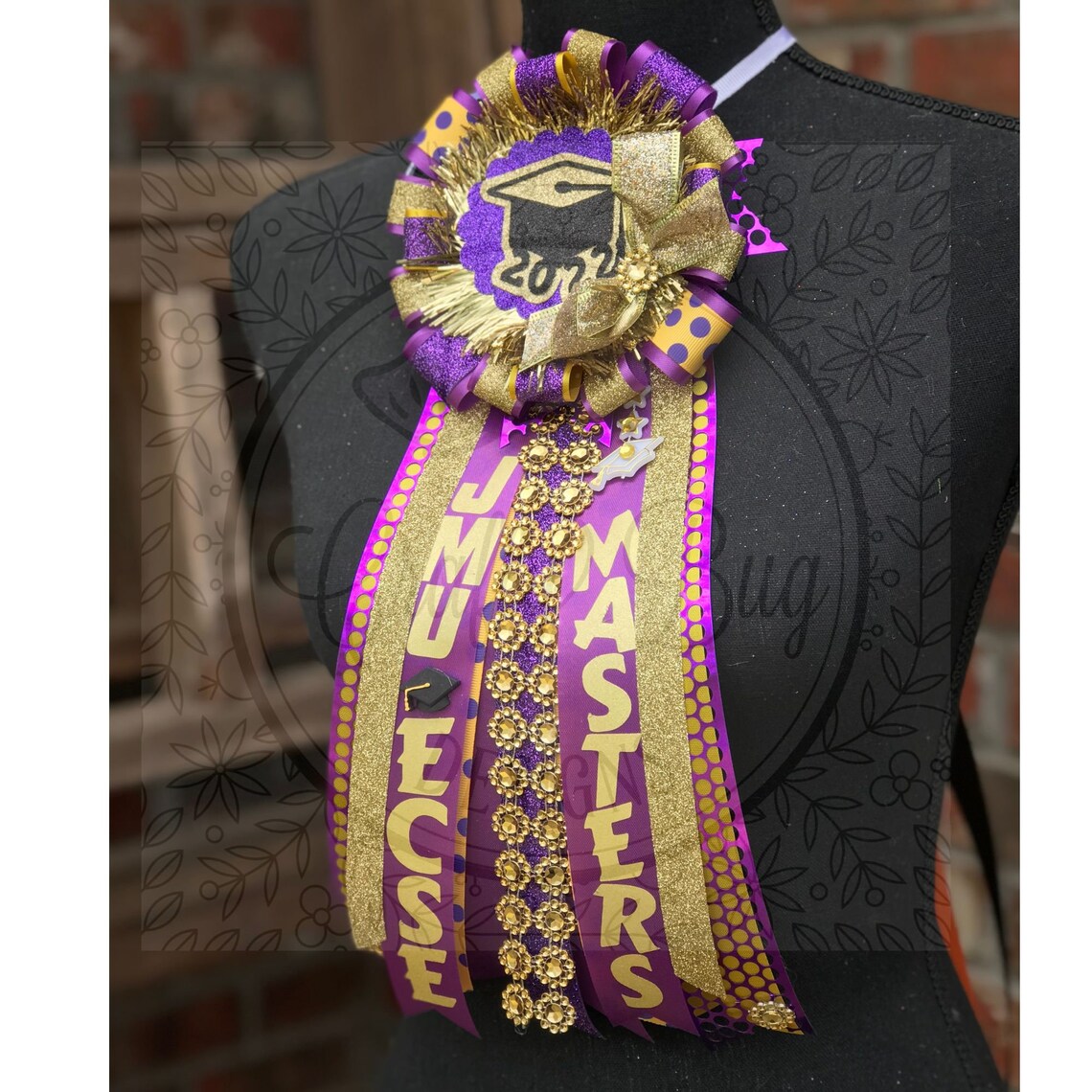 Custom Ribbon Pin, Personalized Corsage, Graduation, Birthday - Etsy