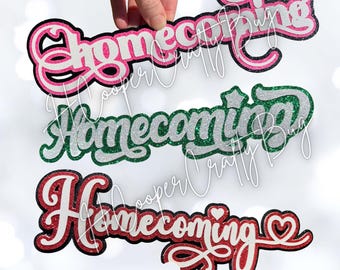 Custom Order Homecoming cutout; Homecoming die cut; homecoming mum supplies