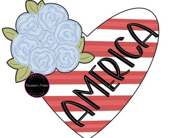 4th of July Door Hanger Template- America July 4th Door Hanger Templates- Template For Door Hanger-Digital Download- Door Hanger Pattern