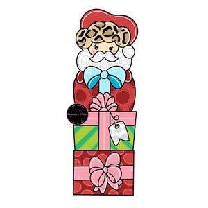 Door Hanger Template Christmas PNG JPEG-Christmas Door Hanger Template- Template For Door Hanger-Digital Door Hanger Pattern Christmas