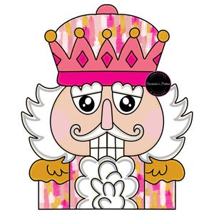 Door Hanger Template Christmas Nutcracker PNG-Christmas Door Hanger Template- Template Door Hanger-Digital Door Hanger Pattern Christmas