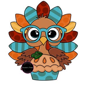 Door Hanger Template Fall Thanksgiving Turkey-PNG JPEG-Fall Door Hanger Template- Template Door Hanger-Digital Door Hanger Pattern