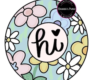 Spring Door Hanger Template- Spring Door Hanger Template- Template For Door Hanger-Digital Download- Door Hanger Pattern