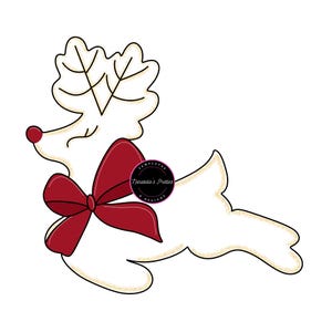 Door Hanger Template Christmas Reindeer PNG JPEG-Christmas Door Hanger Template- Template Door Hanger-Digital Door Hanger Pattern Christmas