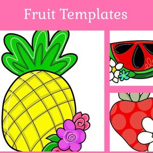 Door Hanger Template Attachment Minis Fruit Summer- Door Hanger Template-Door Hanger Template-Template For Door Hanger-Digital Download