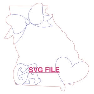 Door Hanger SVG File- Georgia Door Hanger SVG Digital Download- Spring Sign SVG- Summer Sign svg- Door Hanger Laser File