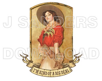 Cowgirl Kind of a Big Deal T Shirt Transfer