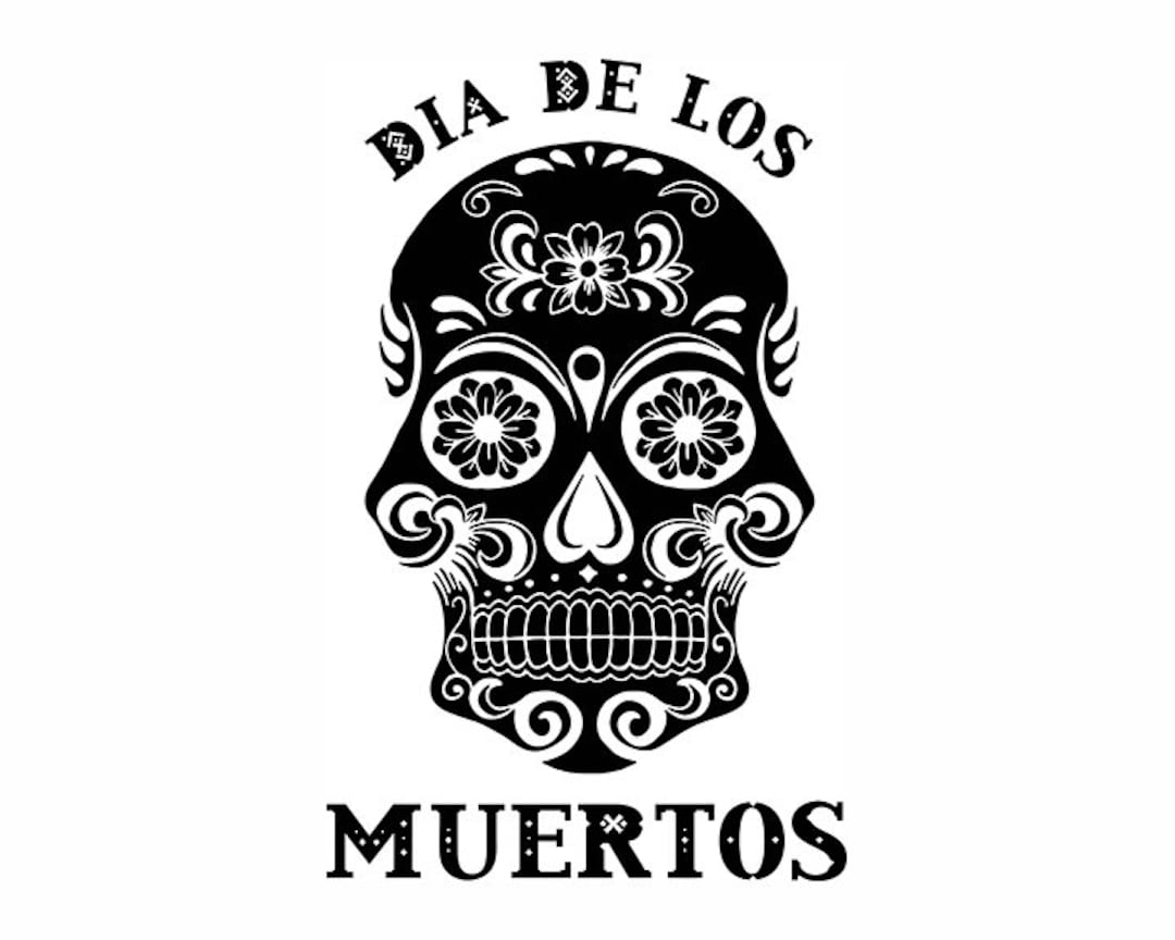 SVG Dia De Los Muertos Cutout for Use on Popular Cutting and Engraving