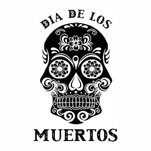 SVG Dia De Los Muertos Cutout for use on popular cutting and engraving machines or other graphic design uses