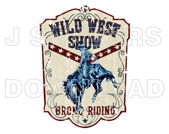 Rodeo Bronc Riding T Shirt Transfer