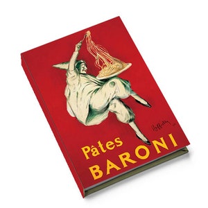 Chef&#39;s Gift Book Cover for 5.5&quot; x 8&quot; Hard Back Italian Pasta Maker&#39;s Cookbook Cover