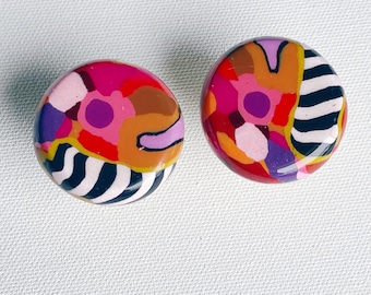 Jungle Valentine...Polymer Clay Drawer Pulls/Knobs