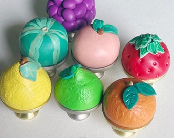 Fruitcake Family Reunion....Polymer Clay Drawer Pulls/Knobs