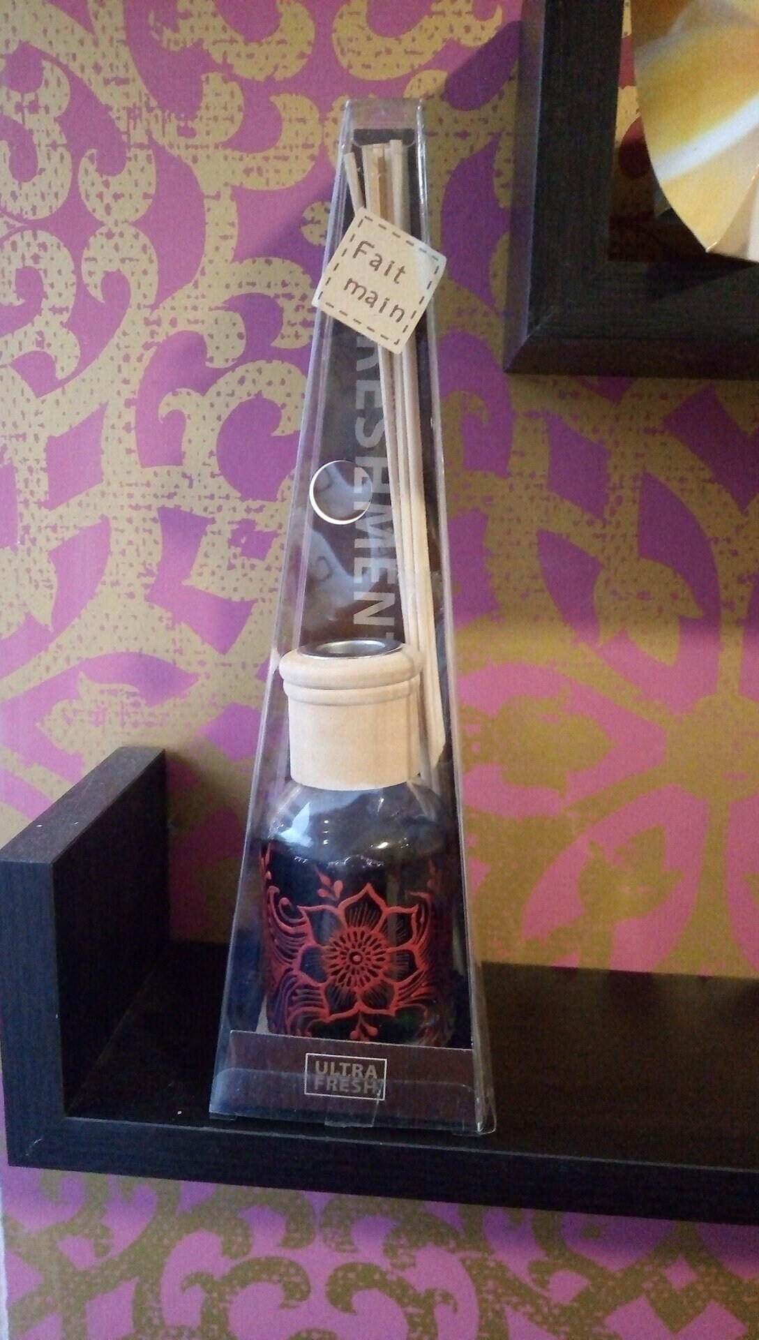 Diffuseur de Parfum avec Décor Floral Santal Bâtonnets 100Ml