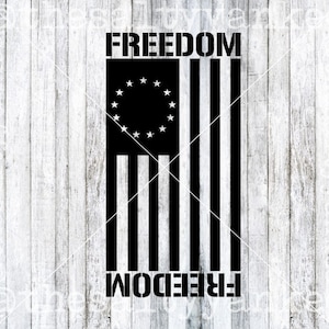 Freedom American Flag SVG File Download