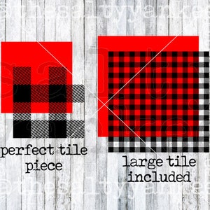 Buffalo Check Plaid Seamless Tile Layered SVG File Download